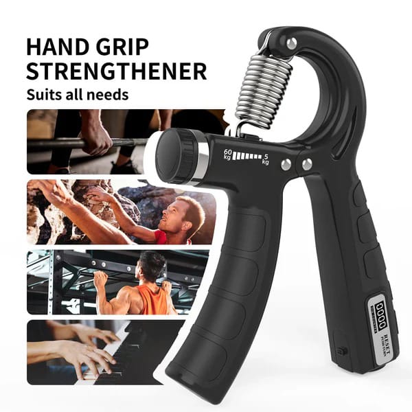 Adjustable Exerciser Hand Gripper With Counter (Random Color)