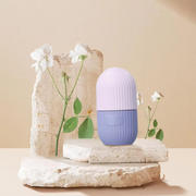 Ice Roller Facial Massage | Silicone Cleansing Ice Lattice | Ice Cube Roller With Scrub – Random Color